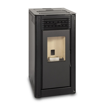 HP50S - Estufa de pellets compacta pequeña, color negro carbón, calienta  más de 2,000 pies cuadrados de capacidad de 47 libras