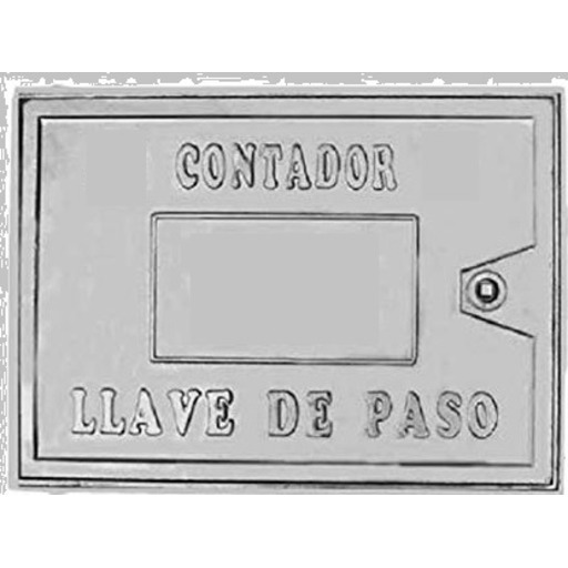 PUERTA CONTADOR AGUA 30x50 + LLAVE ODEM - Bricofacil