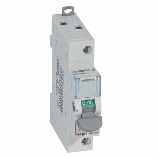 MAGNETOTERMICO DX3 6/10KA P+N C20 1MOD 407729E LEGRAND