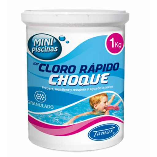 CLORO CHOQUE GRANO BOTE 1KG PISCINA TAMAR