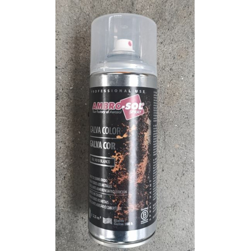 PINTURA GALVA COLOR BLANCO RAL 9010 400ml AMBROSOL