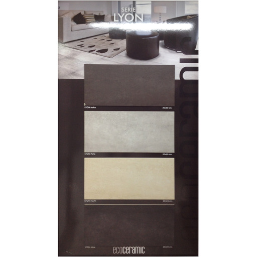 PAVIMENTO PORC.ESM. LYON MARFIL 31.3x61.3 ECOCERAMIC