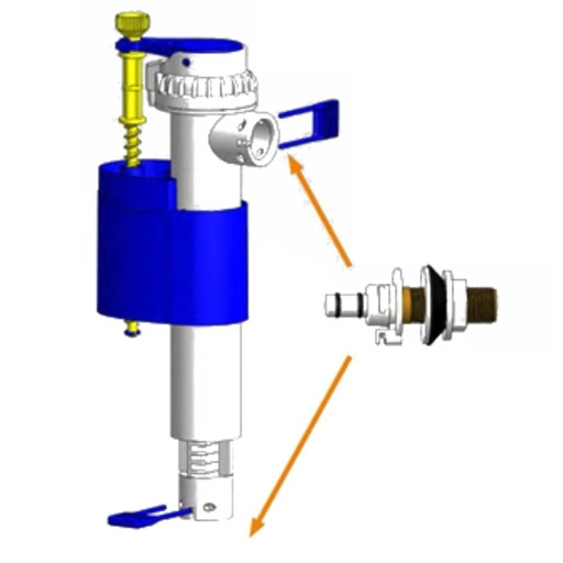 MECANISMO CISTERNA descarga interrumpible UNIVERSAL T 281S